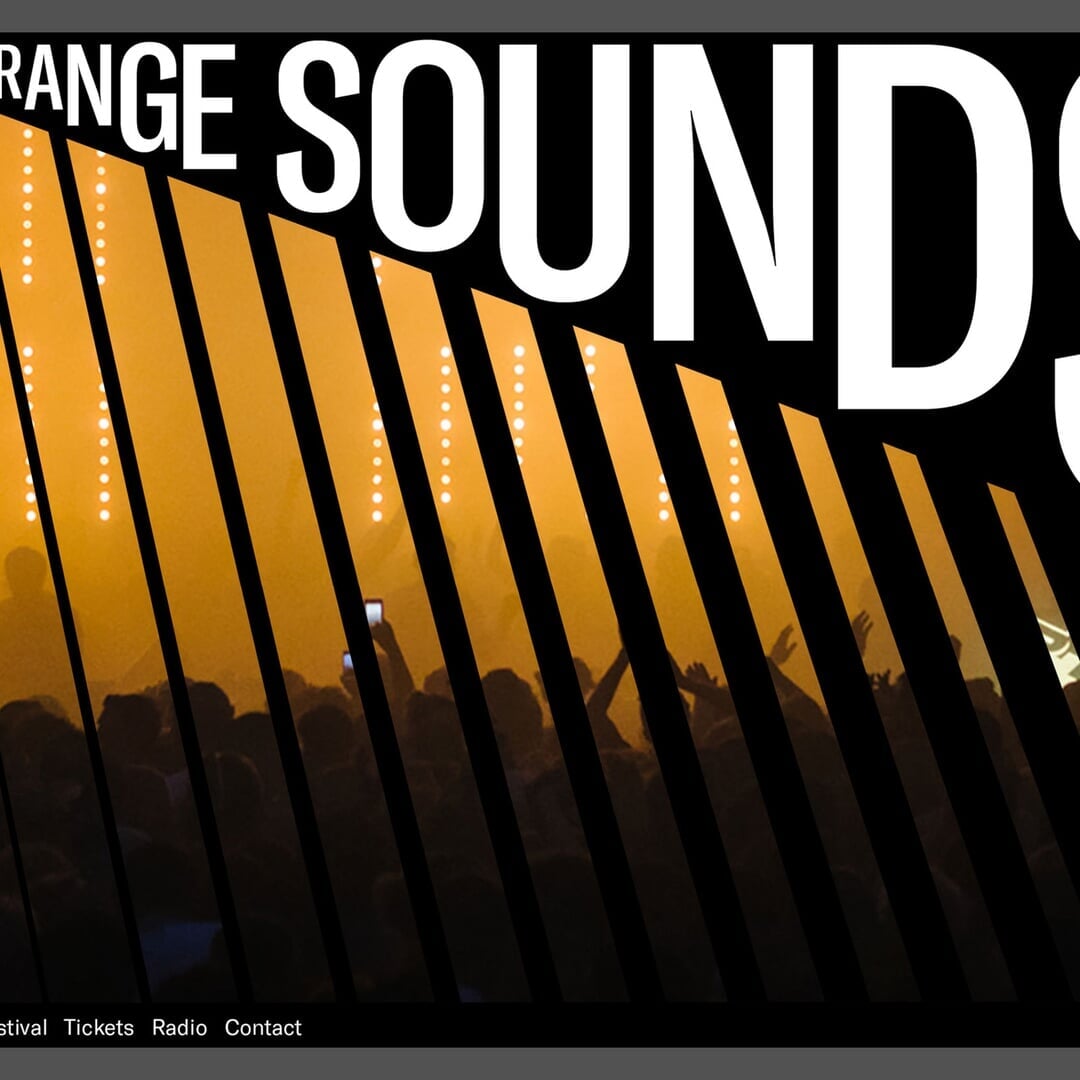 Website Design for Strange Sounds from Beyond Festival