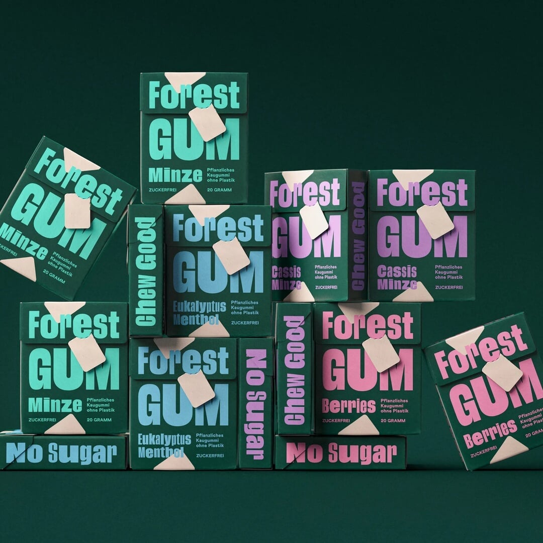 Brand Identity for Forest Gum Natural Chewing Gum