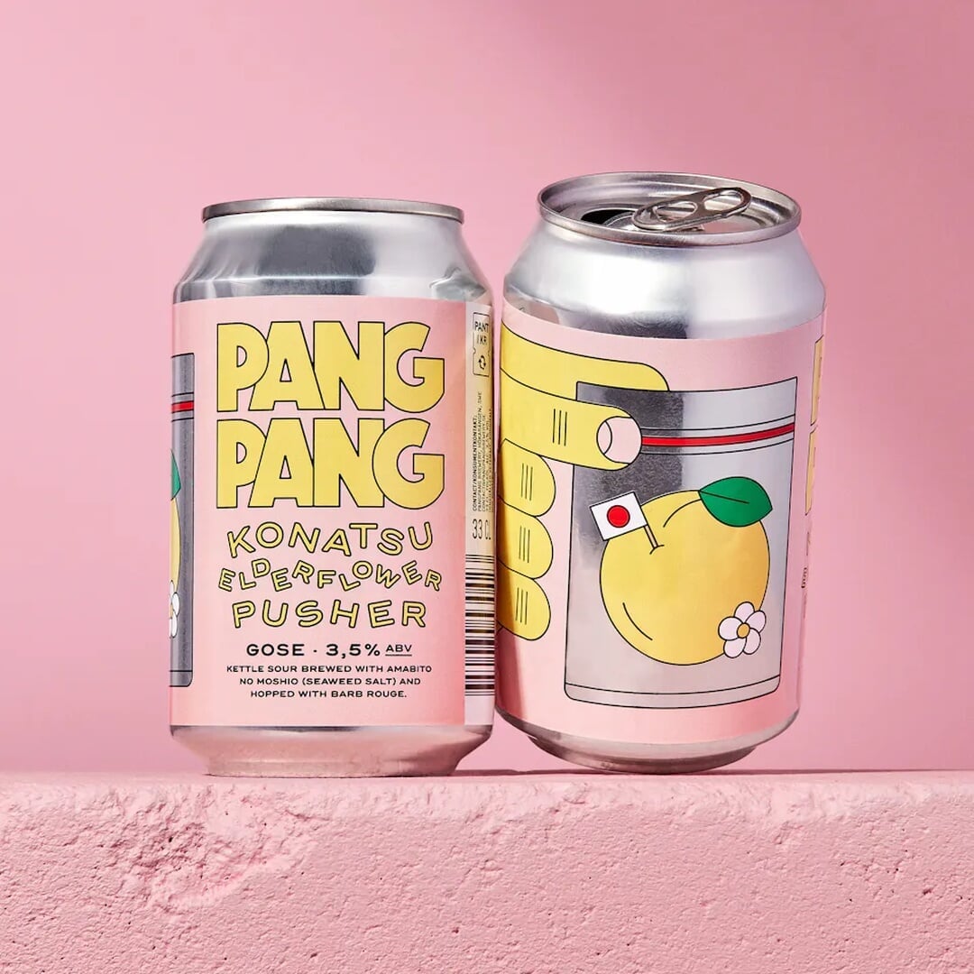 Packaging Design for PangPang Pusher Sour Beers