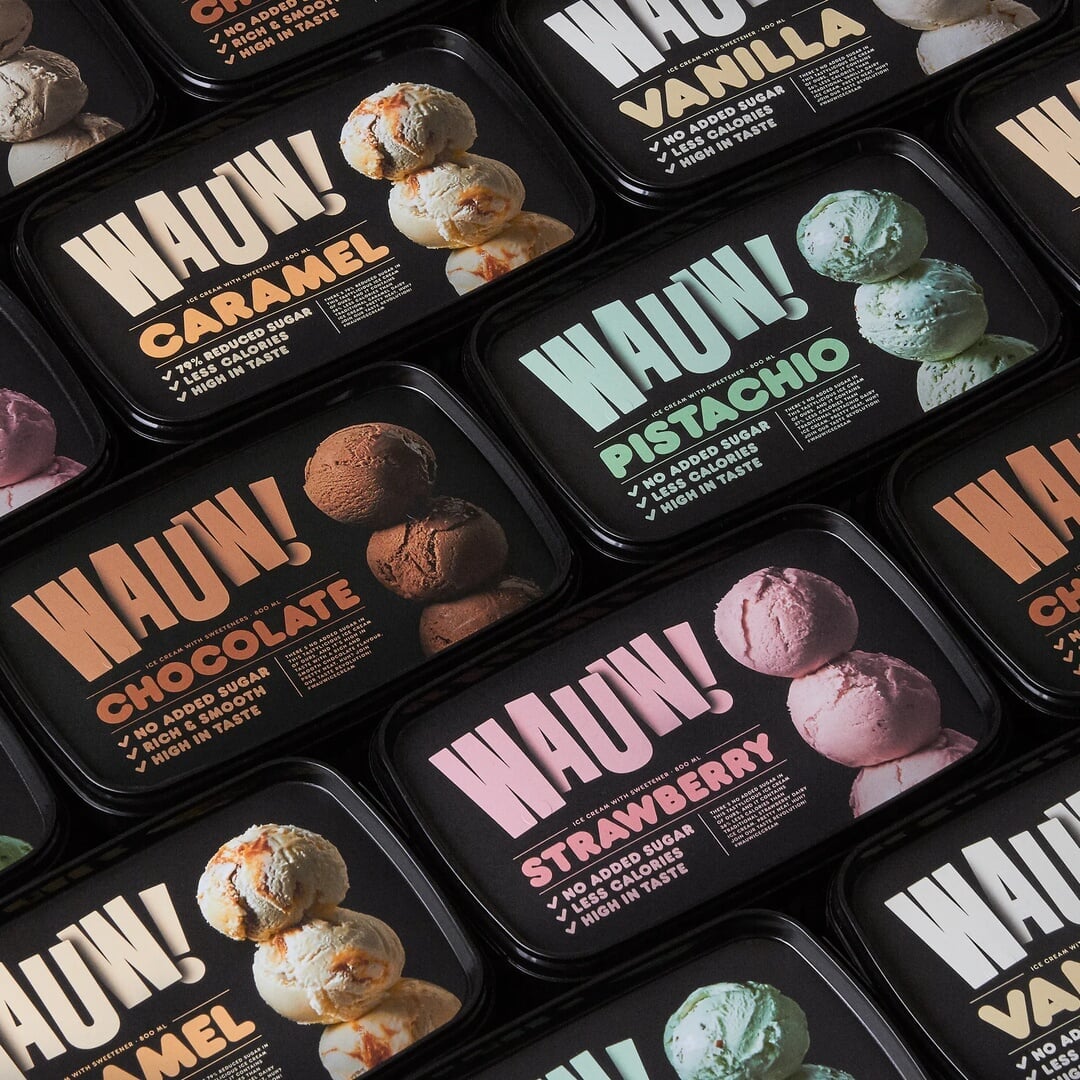 Packaging Redesign for Danish Ice Cream Brand Wauw