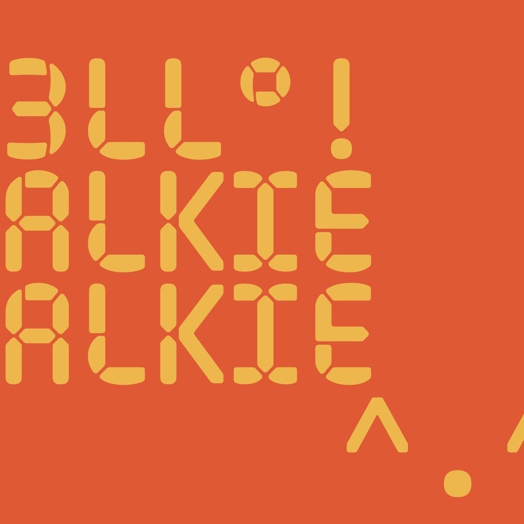 Custom Typeface for Walkie Talkie