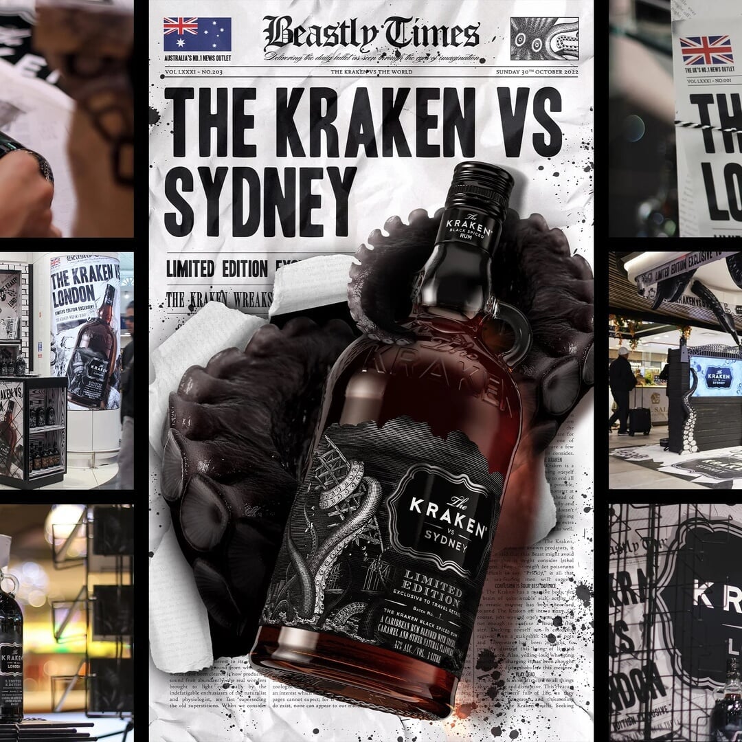 Packaging Design for the Kraken Global Travel Retail Edition