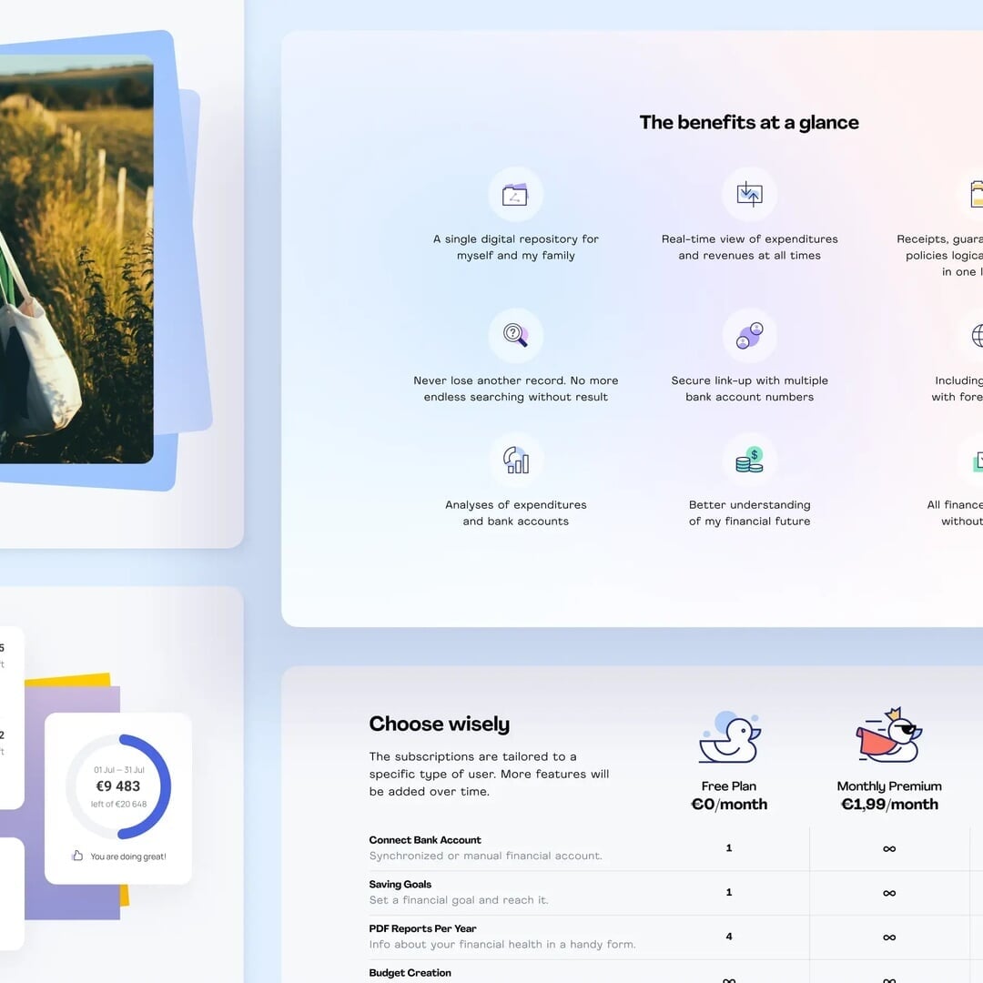 Fintech App Design for iBilly