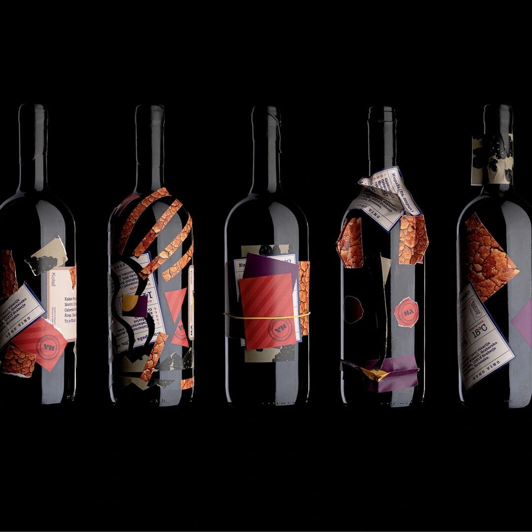 Packaging Design for VK Winery & Gallery Red Blend