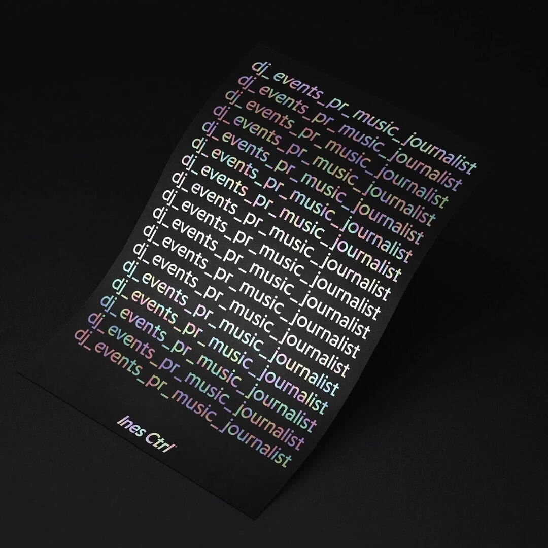 Brand Identity for Ines Ctrl Event Agency