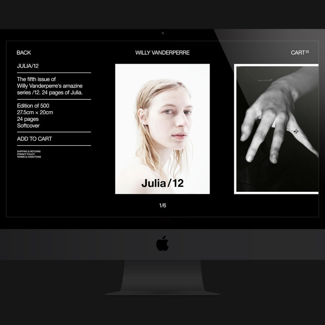 Stationery and Website Design for Willy Vanderperre