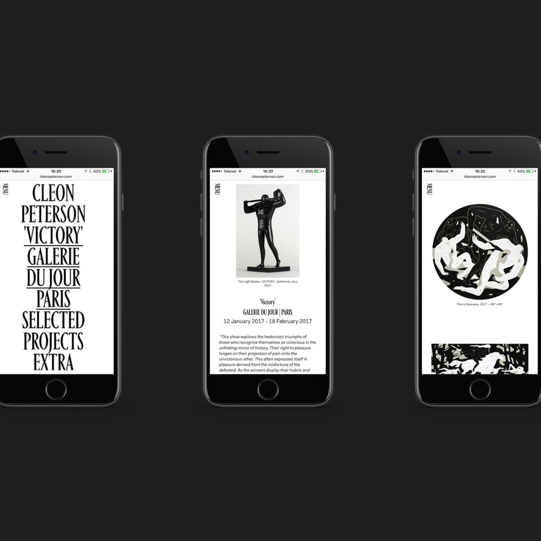 Website Design for L.A. Artist Cleon Peterson