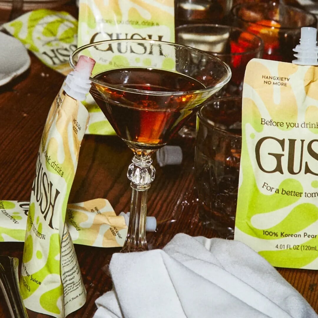 Brand Identity and Packaging for Gush Korean Pear Juice