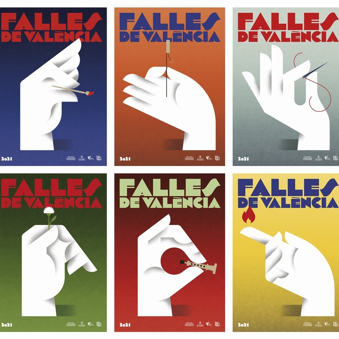 Graphic Identity for Fallas 2021 Festival