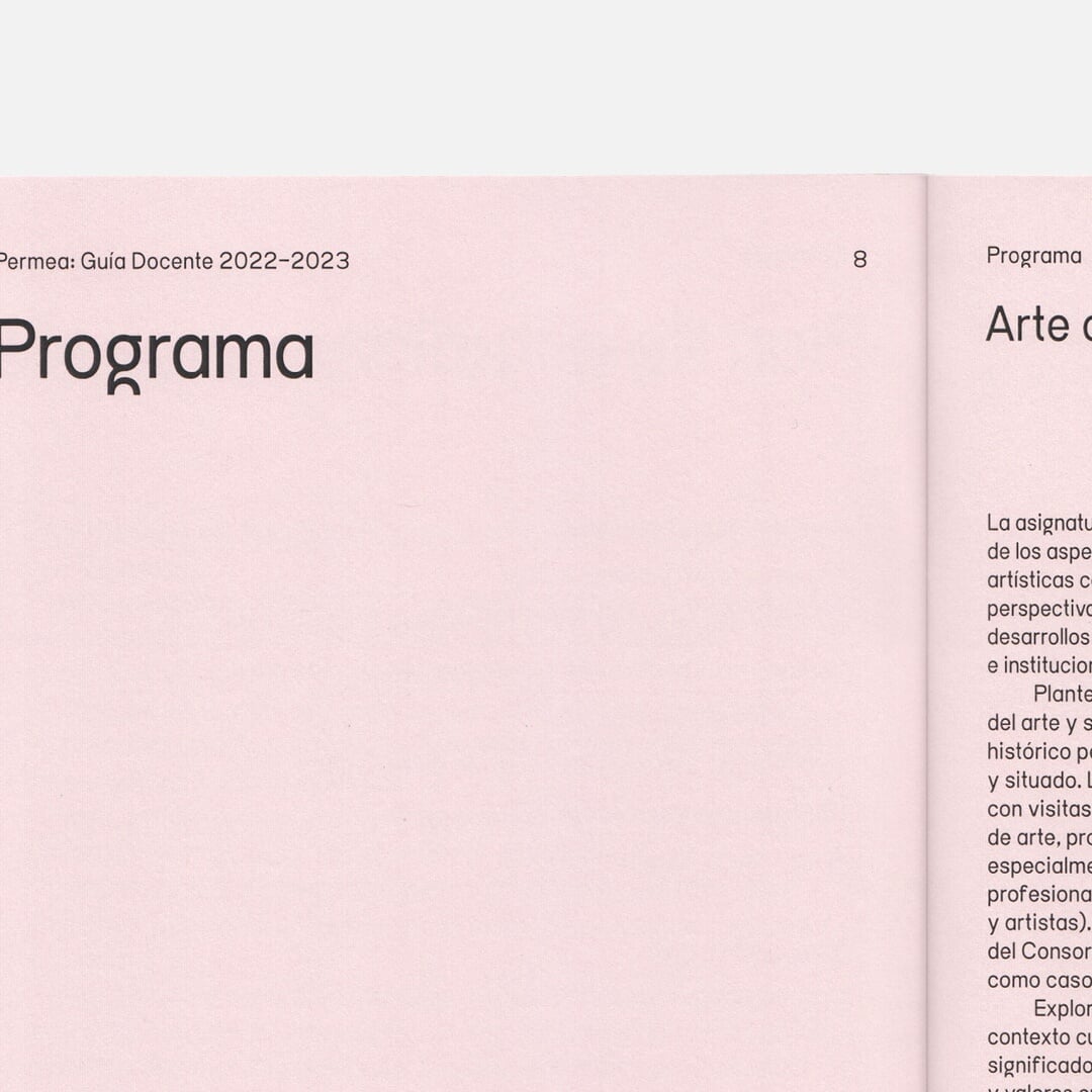 Identity and Editorial Design for Permea Master's Program