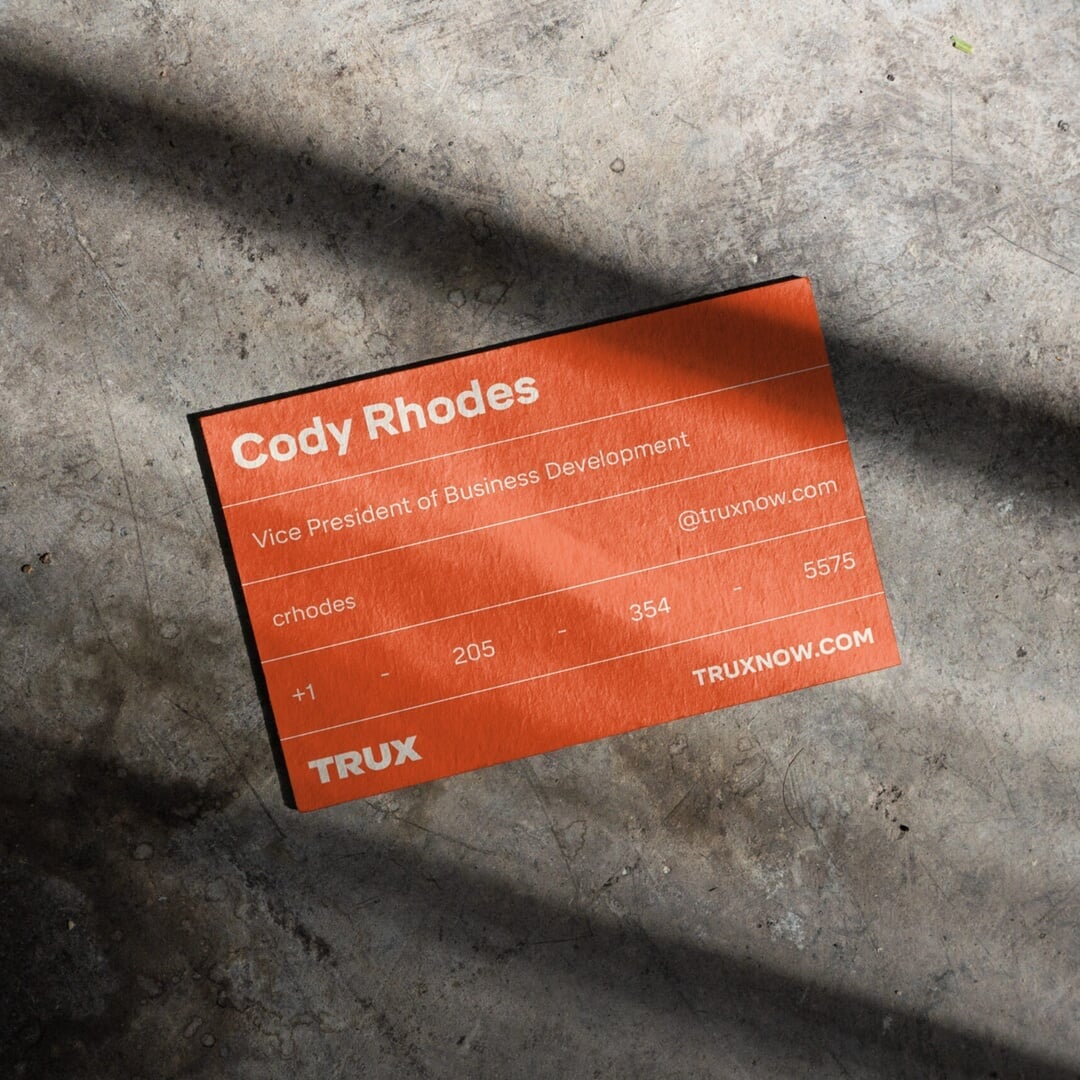 Brand Identity Overhaul for Trux Logistics Platform