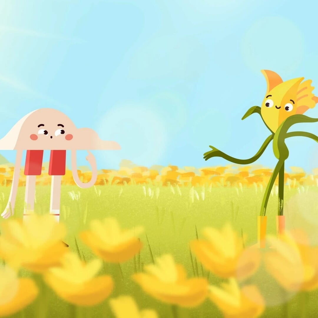 Animated Tribute for William Wordsworth's Daffodils