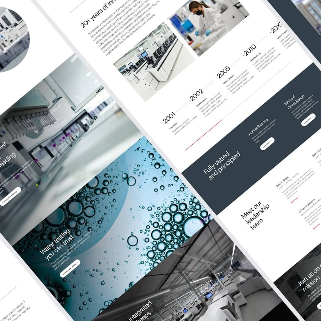 Website Redesign for a Clinical Testing Company