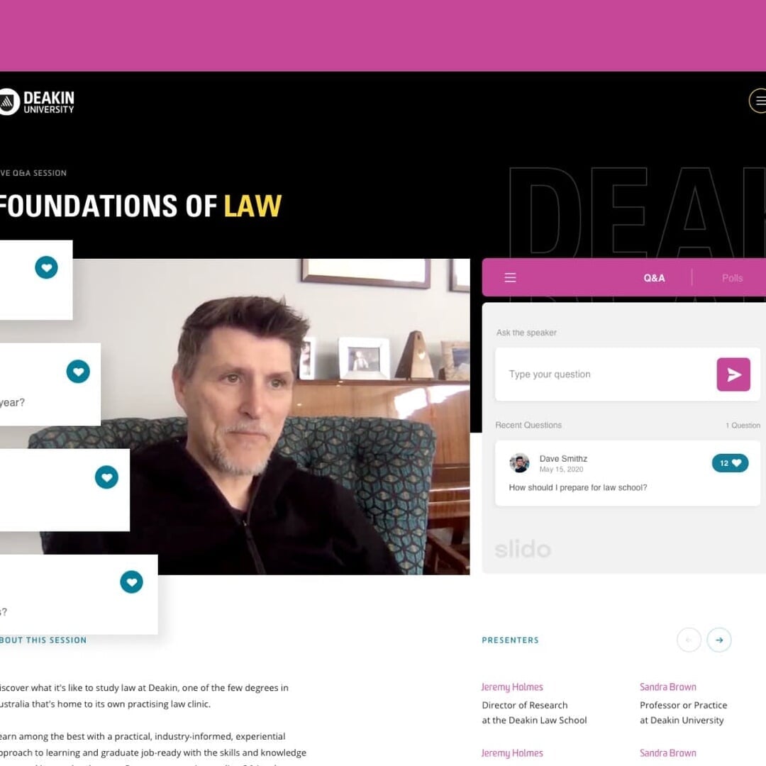 Virtual Open Day Experience for Deakin University