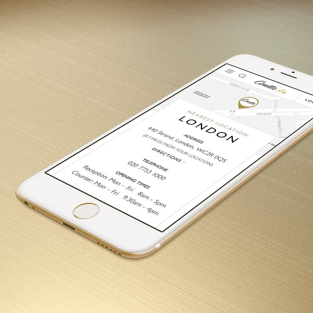 Website Redesign for Coutts Bank