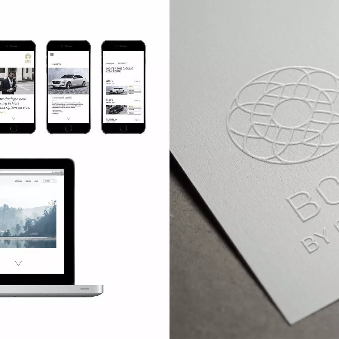 Visual and Verbal Identity for Book by Cadillac