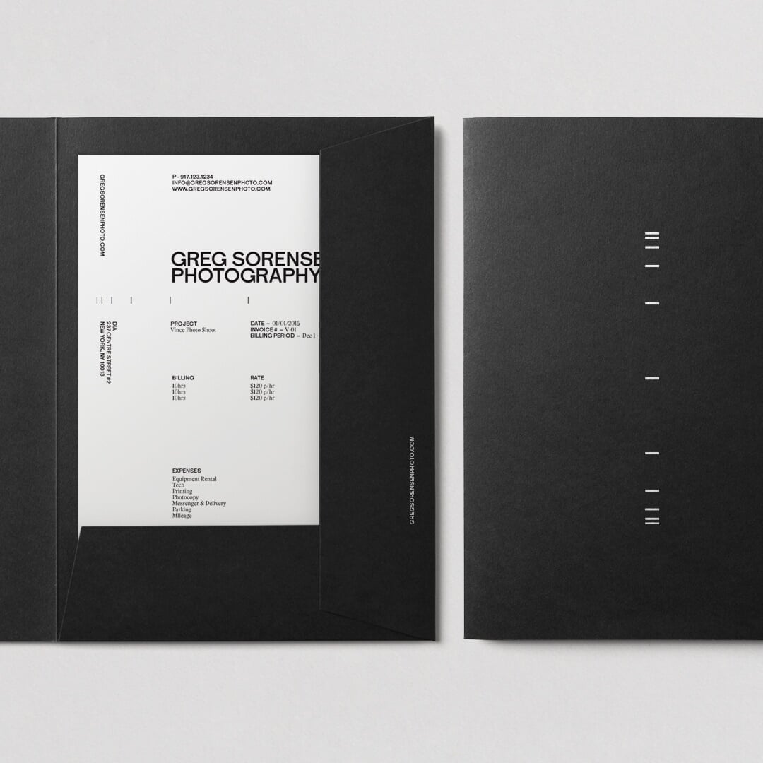 Brand Identity for Photographer Greg Sorensen