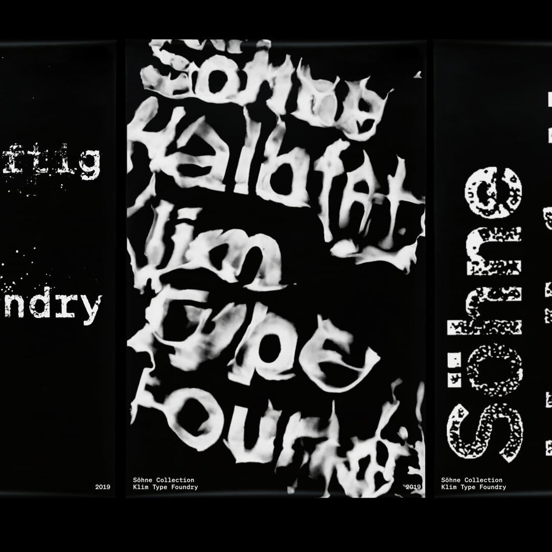 Analog Typographic Films for Klim Type Foundry Söhne