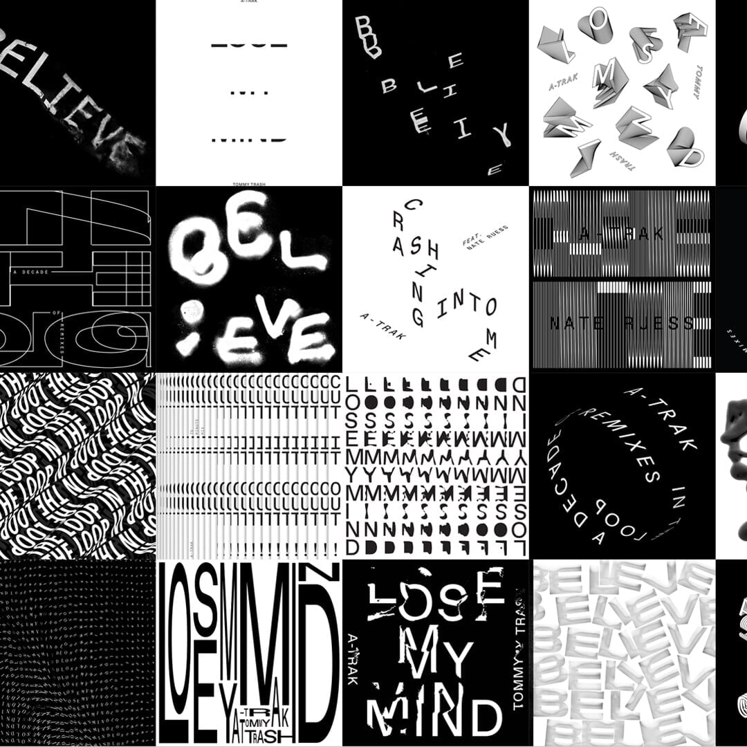 Typographic Identity and Album Art for A-Trak