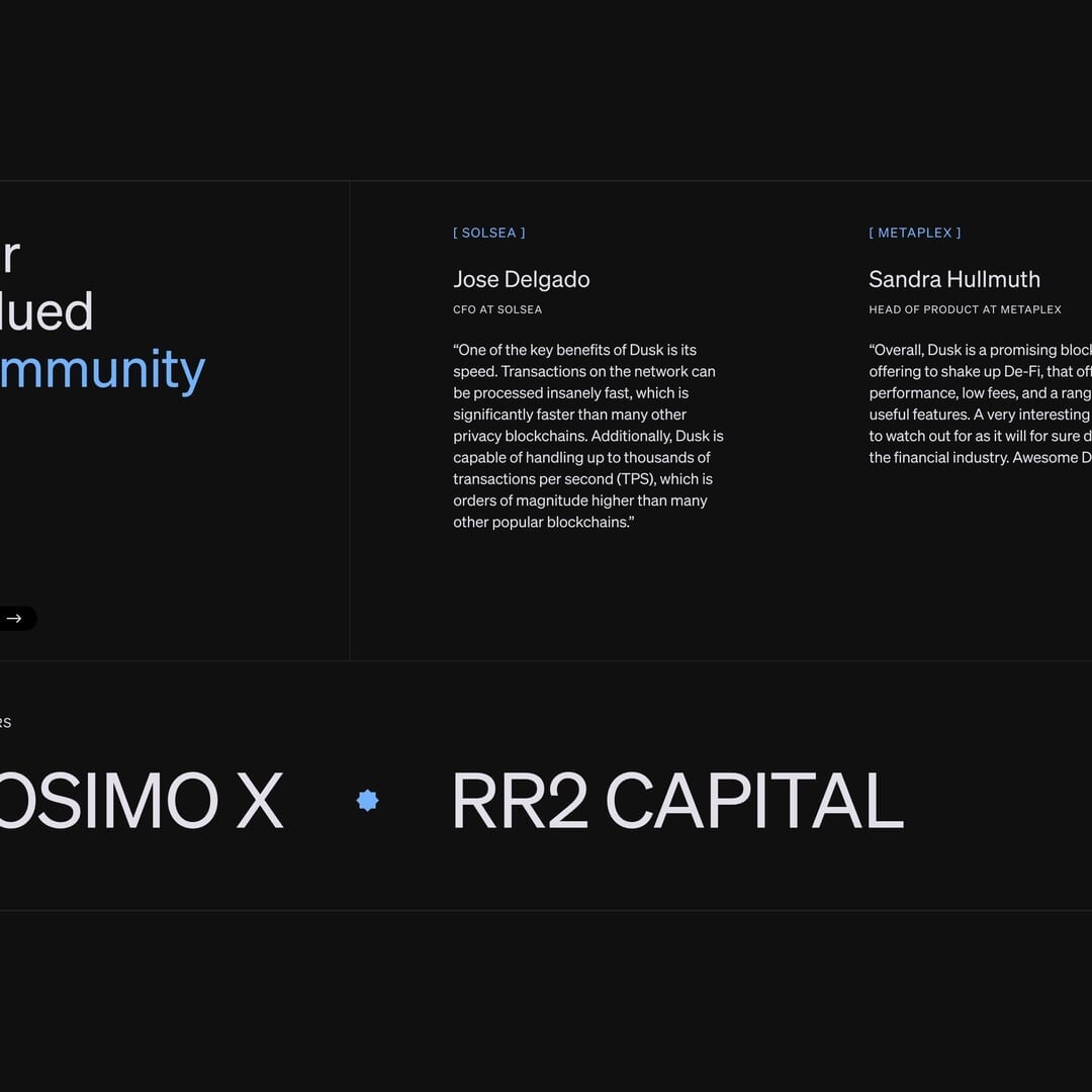 Brand Identity and Website Design for Dusk