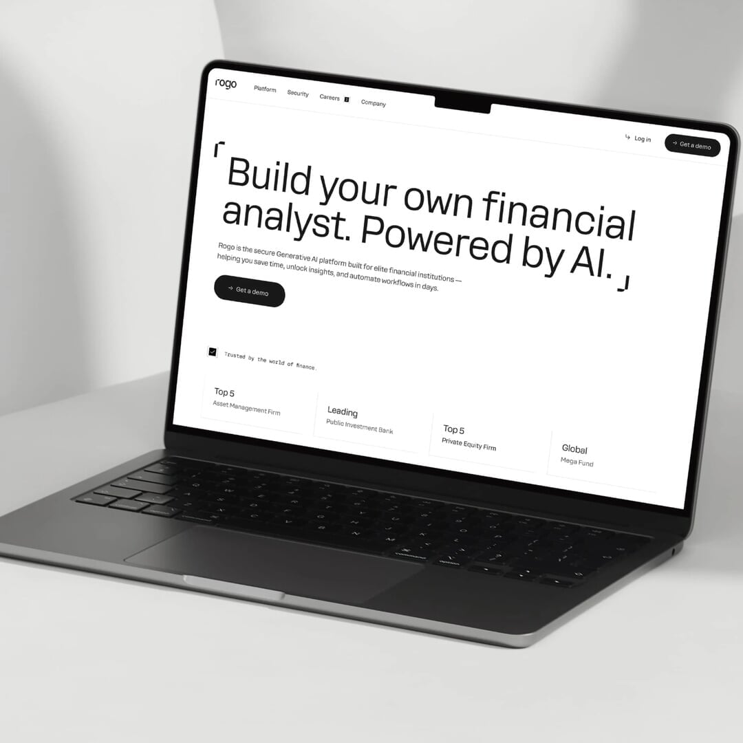 Brand and Website Launch for AI Finance Platform Rogo