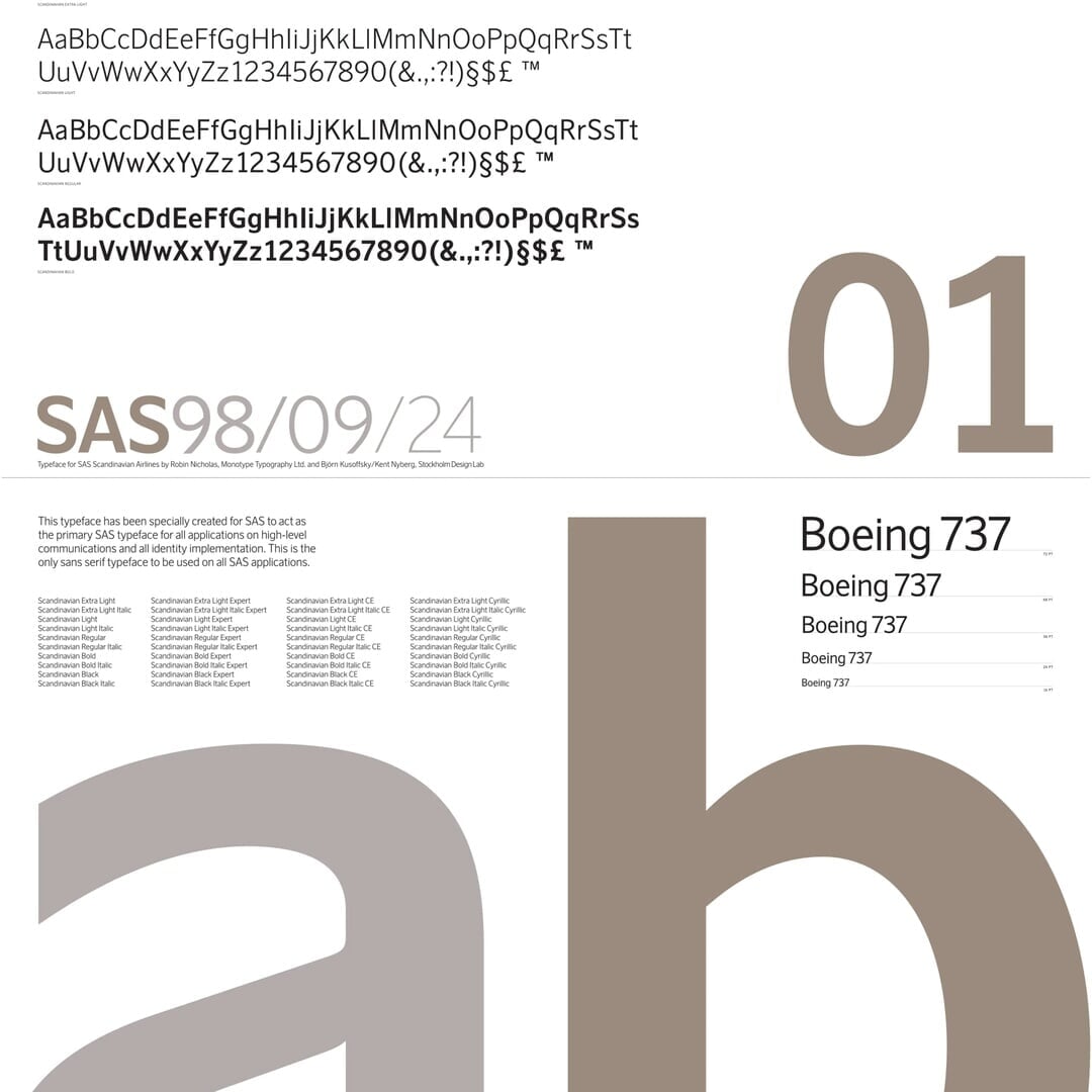 Comprehensive Brand Redesign for Scandinavian Airlines