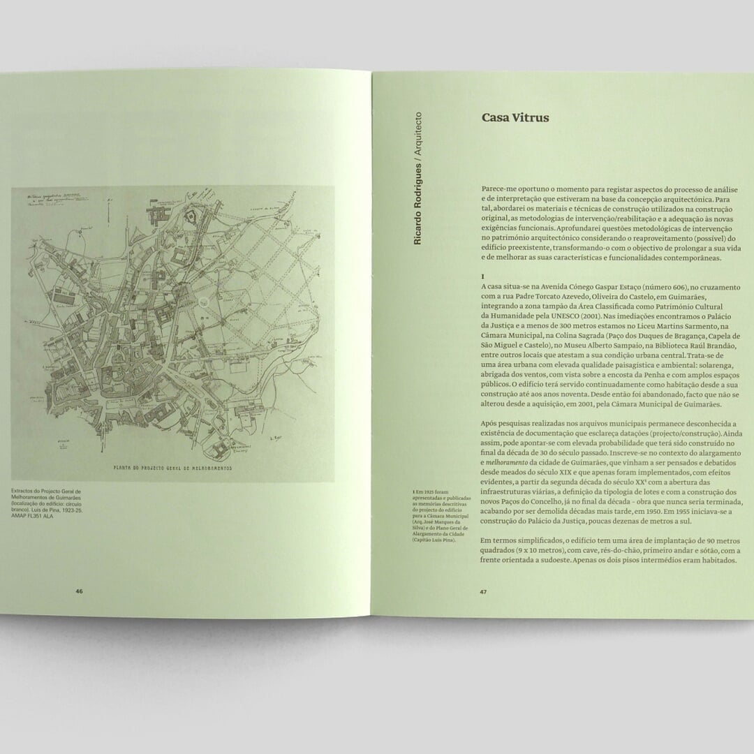 Editorial Design for Casa Vitrus Renovation Book