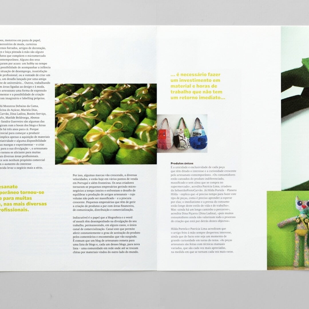 Editorial Redesign for Mãos Craft Publication
