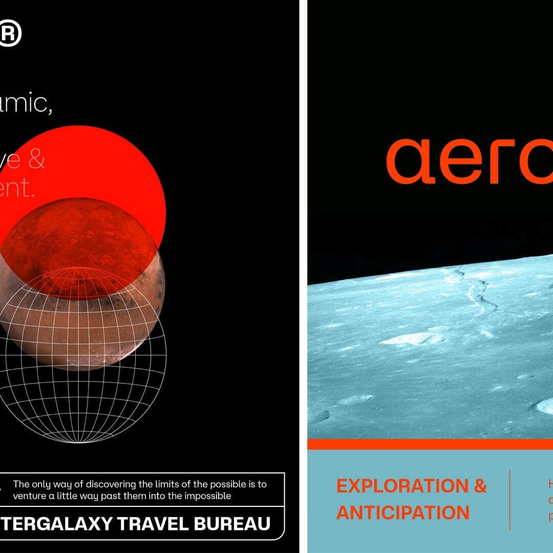 Digital Type Specimen for at Aero Typeface