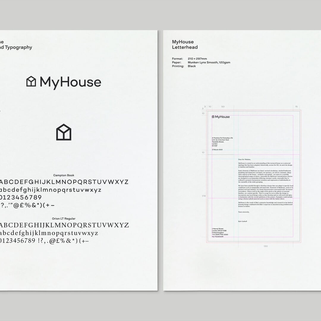 Visual Identity and Website Design for MyHouse Housing Range