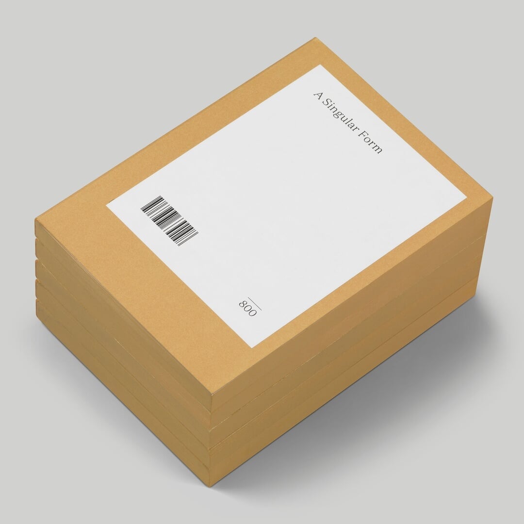Book Design for a Singular Form Exhibition