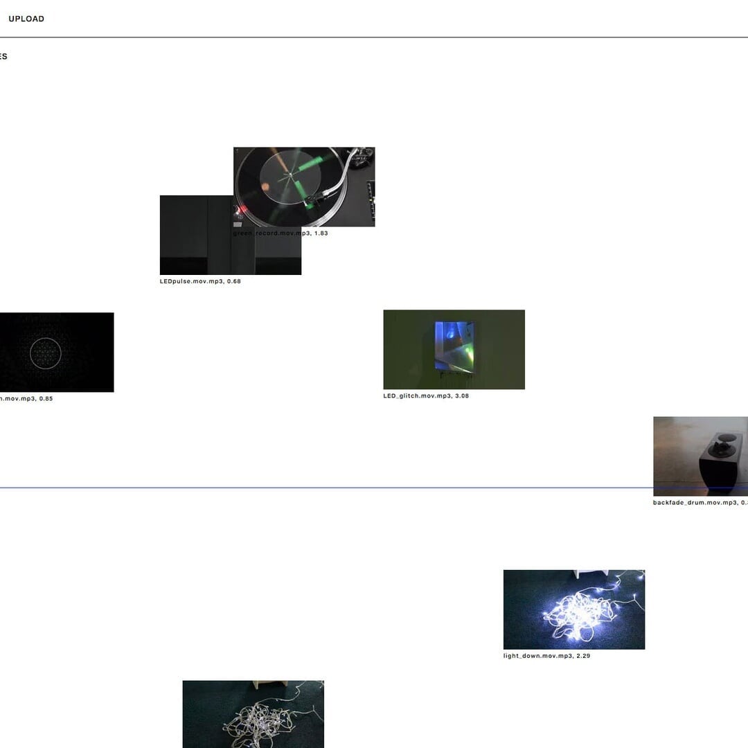 Interactive Exhibition Website for Haroon Mirza: /o/o/o/o/