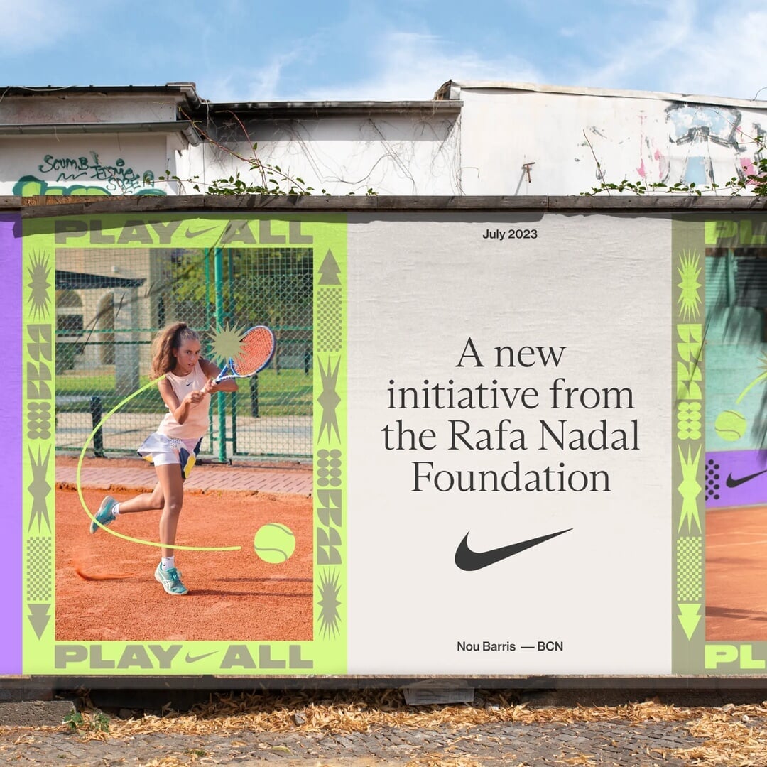 Visual Identity for Rafa Nadal's Play All Initiative