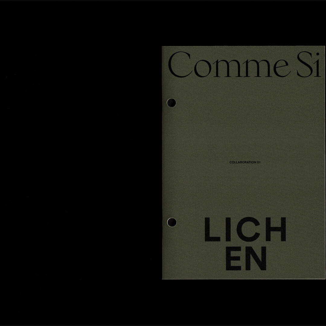 Art Direction and Zine Design for Comme Si X Lichen Collaboration