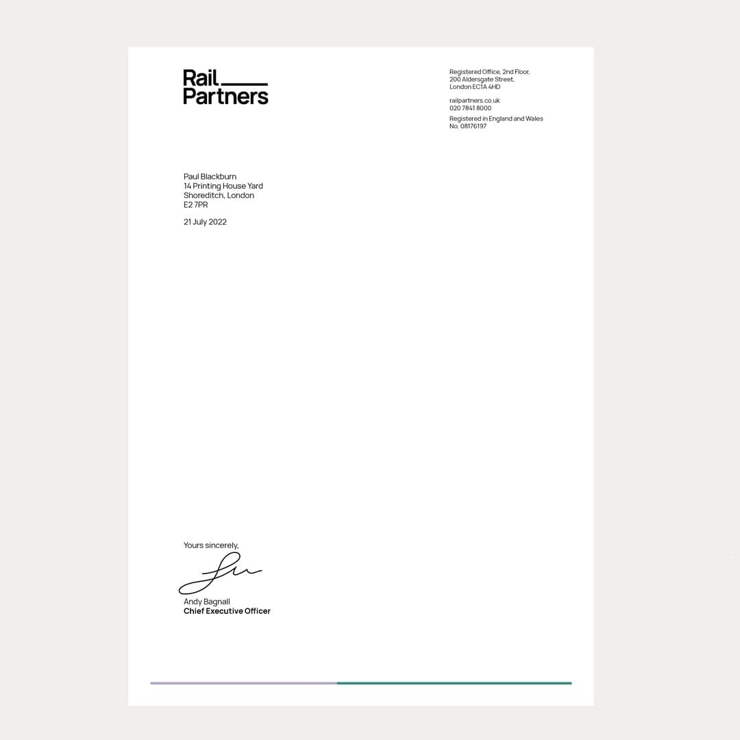 Brand Identity for a New Rail Trade Body