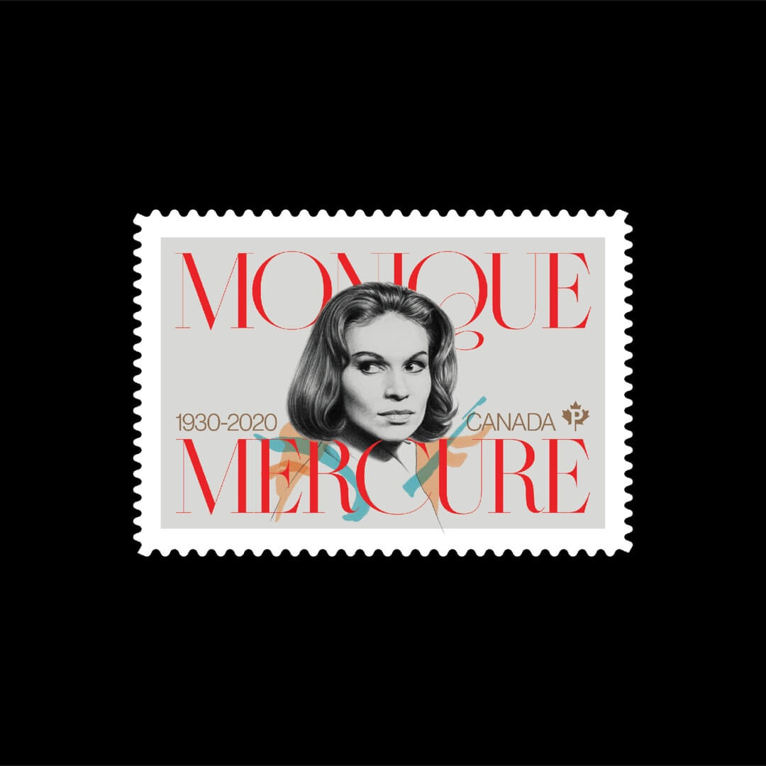 Commemorative Stamp Design for Monique Mercure