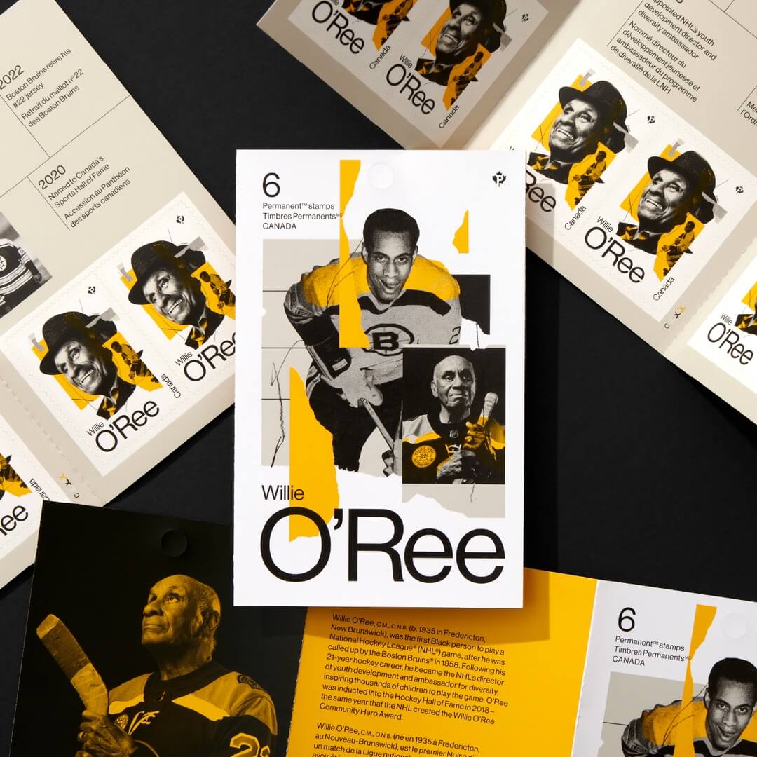 Commemorative Stamp Design for Willie O’Ree