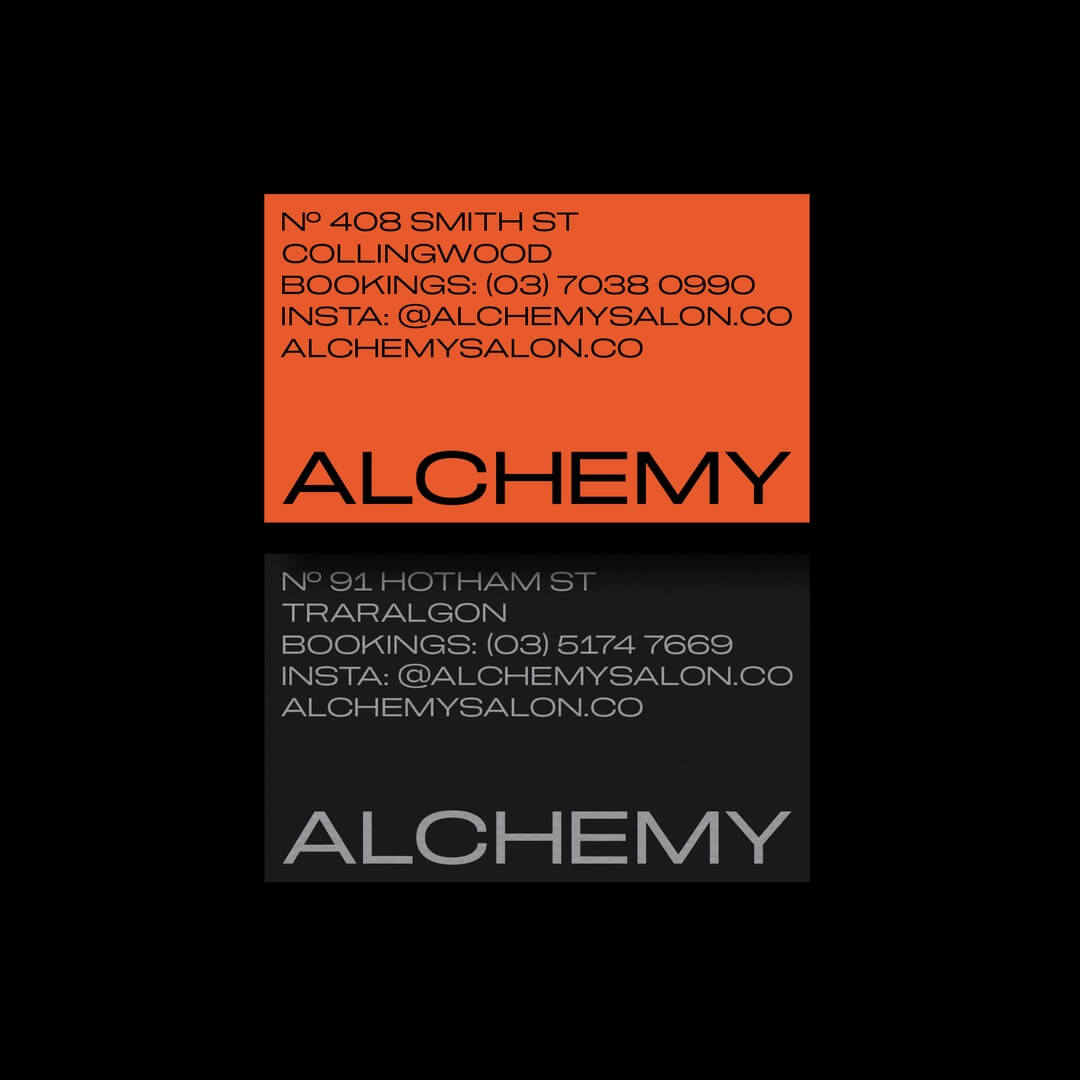 Visual Identity and Digital Collateral for Alchemy Hair Salon