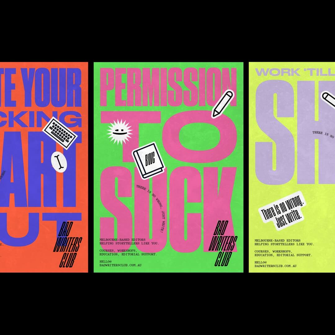 Brand Identity and Website for Bad Writers Club