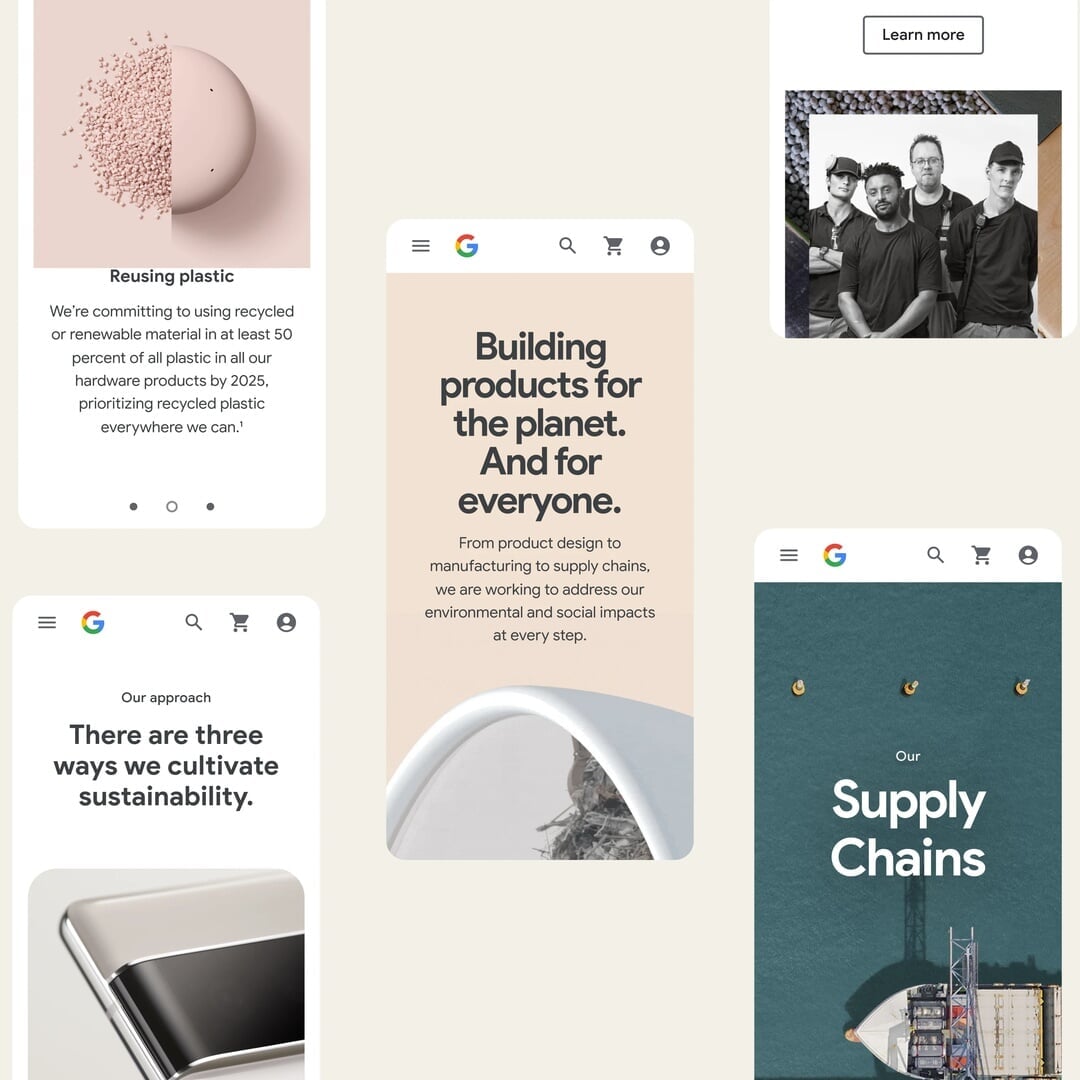 Experience and Brand Design for Google