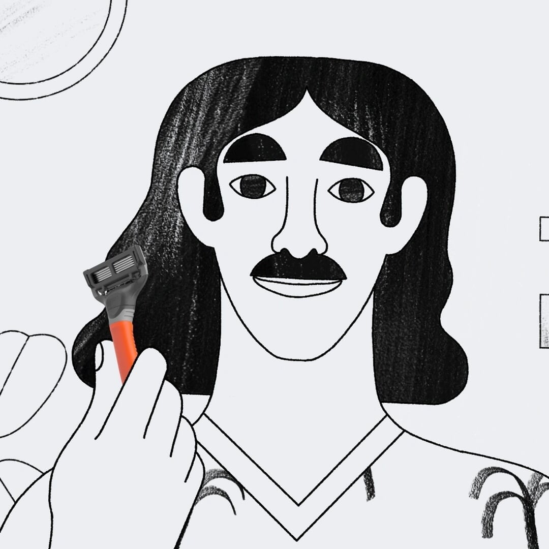 Illustration and Animation for Harry's Razors