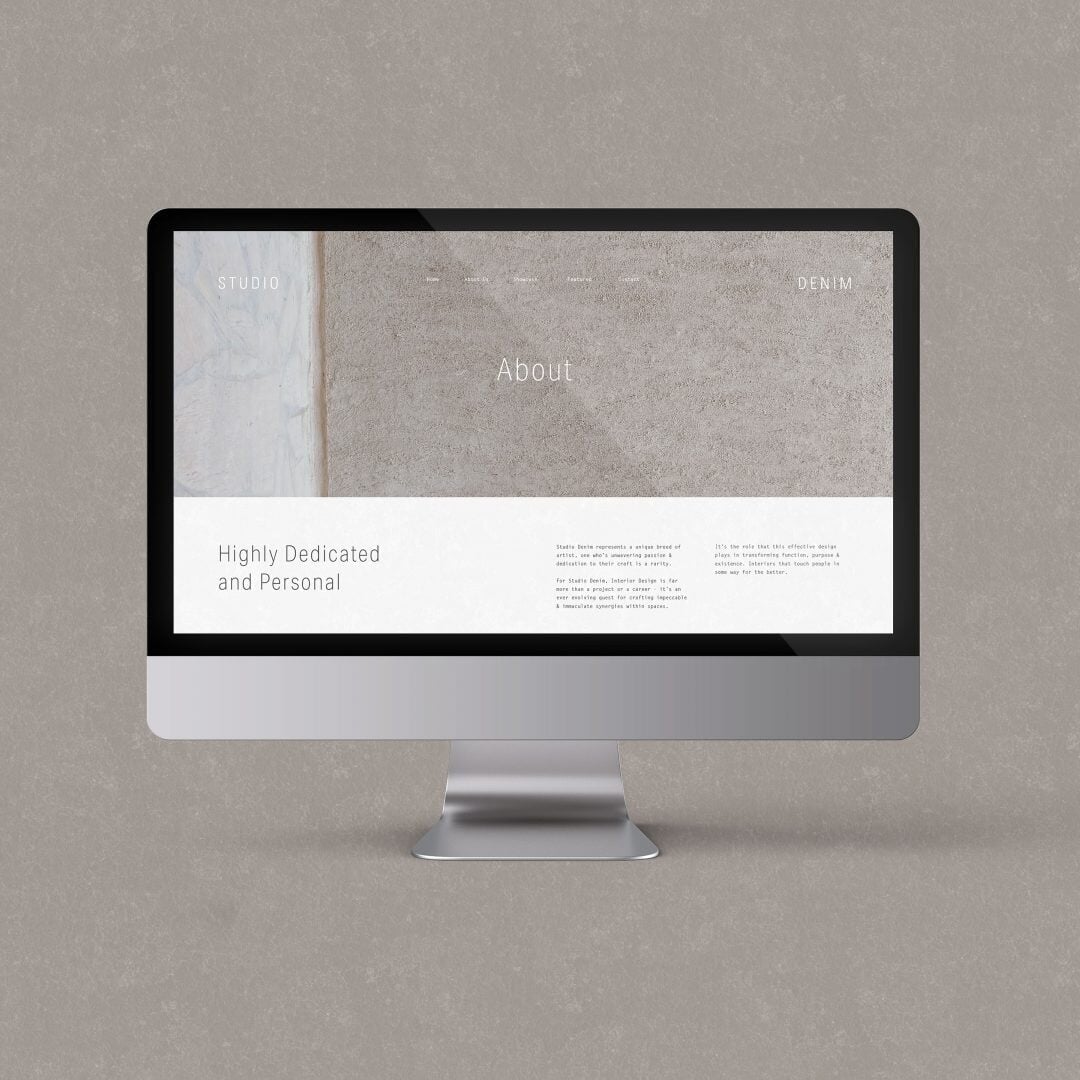 Brand Identity and Website Design for Studio Denim