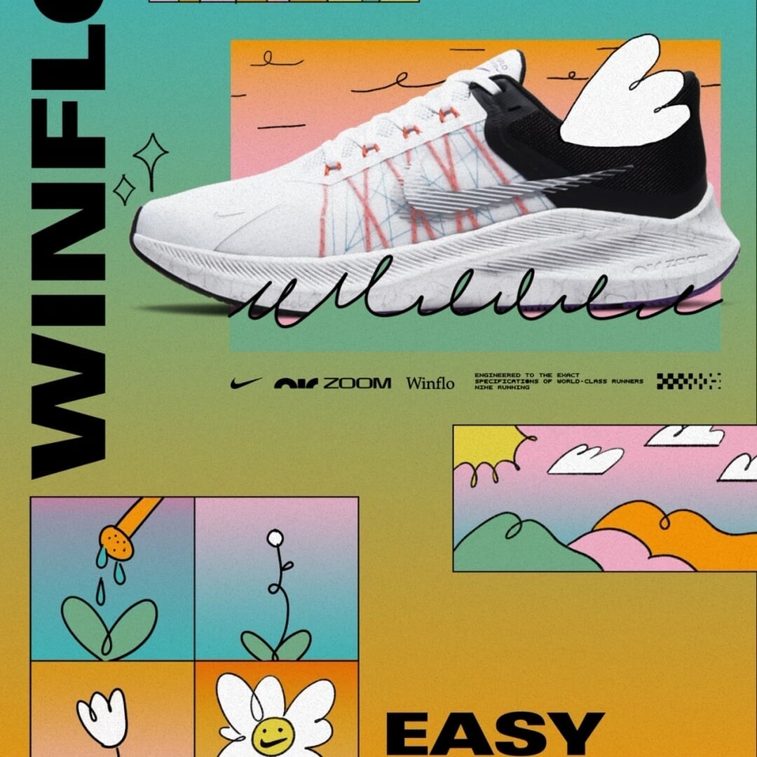Illustrated Campaign for Nike Winflo 8 Launch