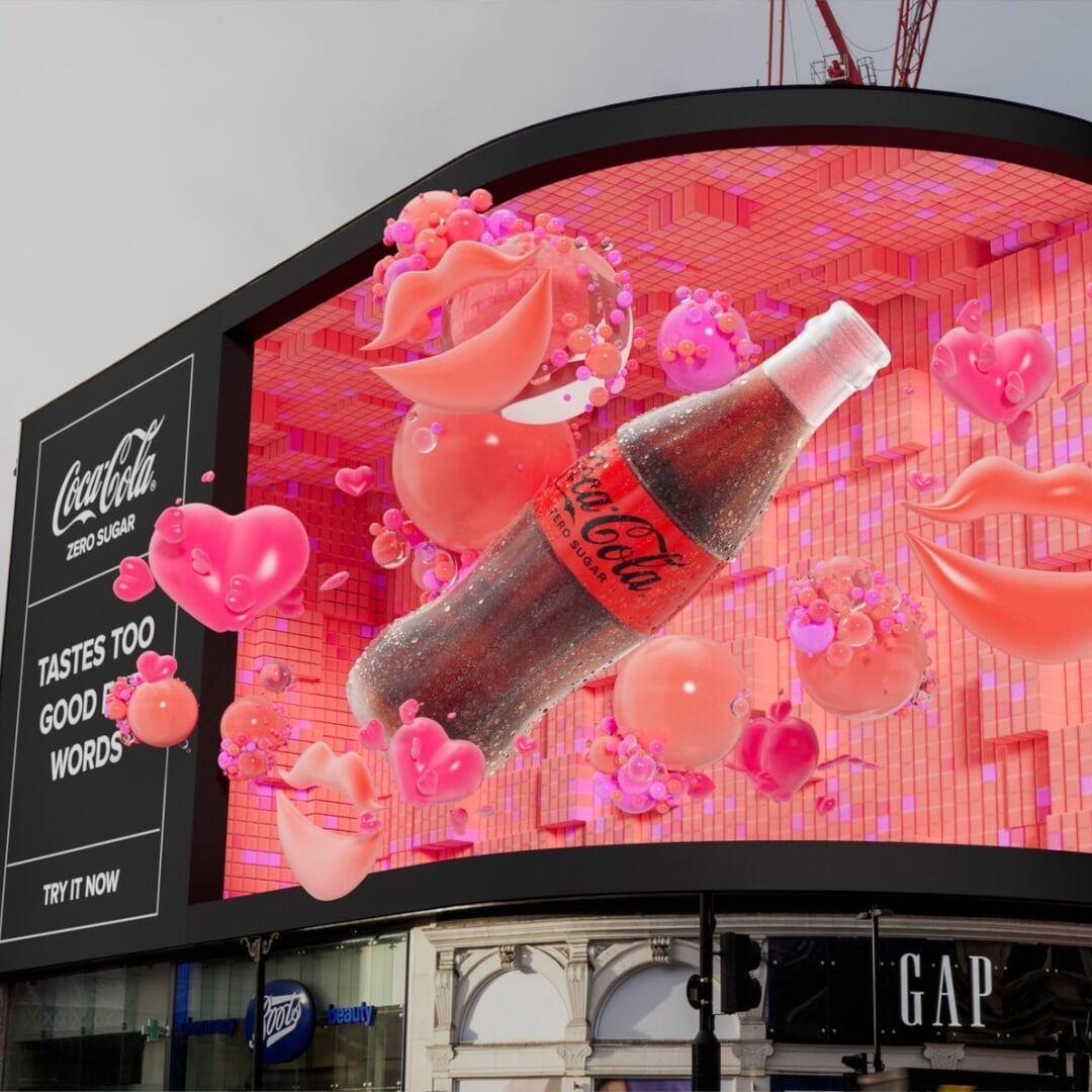 Animated Billboard Campaign for Coca-Cola Zero