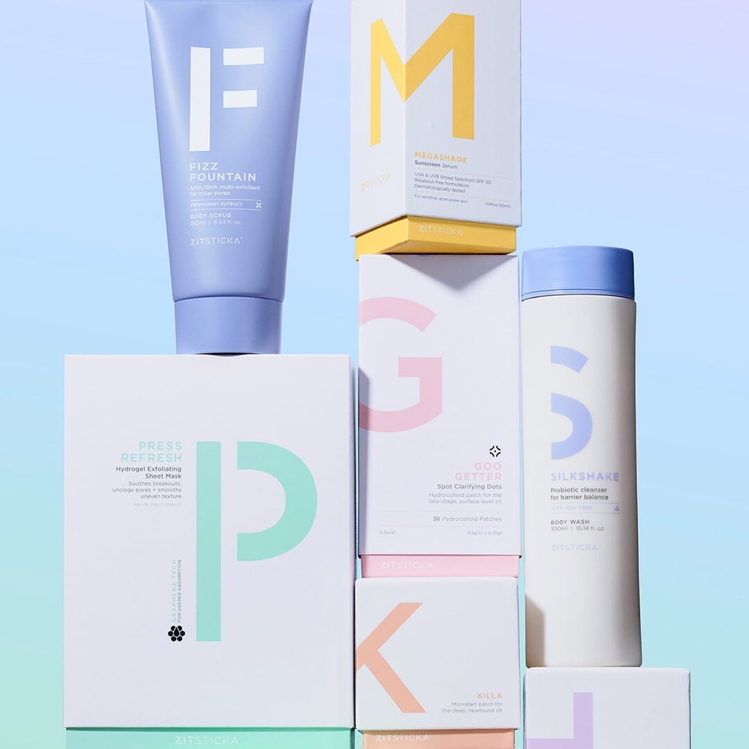 Comprehensive Brand Identity for ZitSticka Skincare