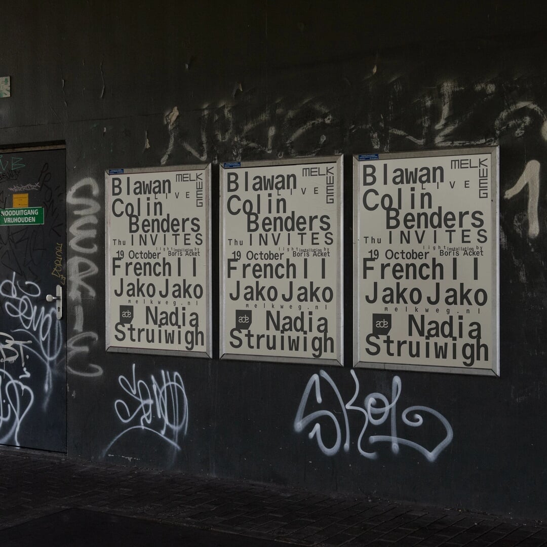 Visual Identity for Colin Benders Invites at Melkweg ADE