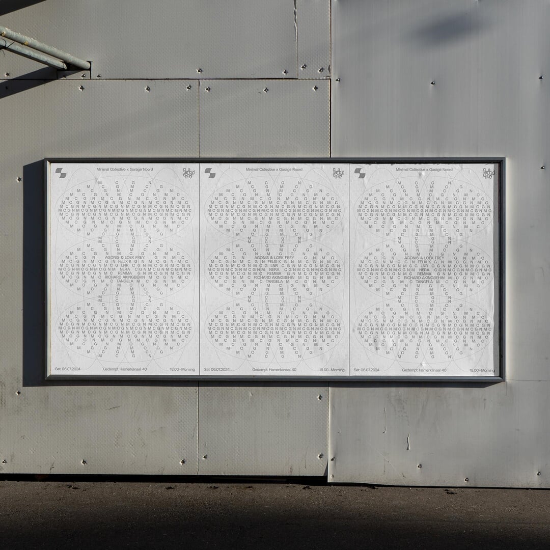 Visual Identity for Minimal Collective X Garage Noord