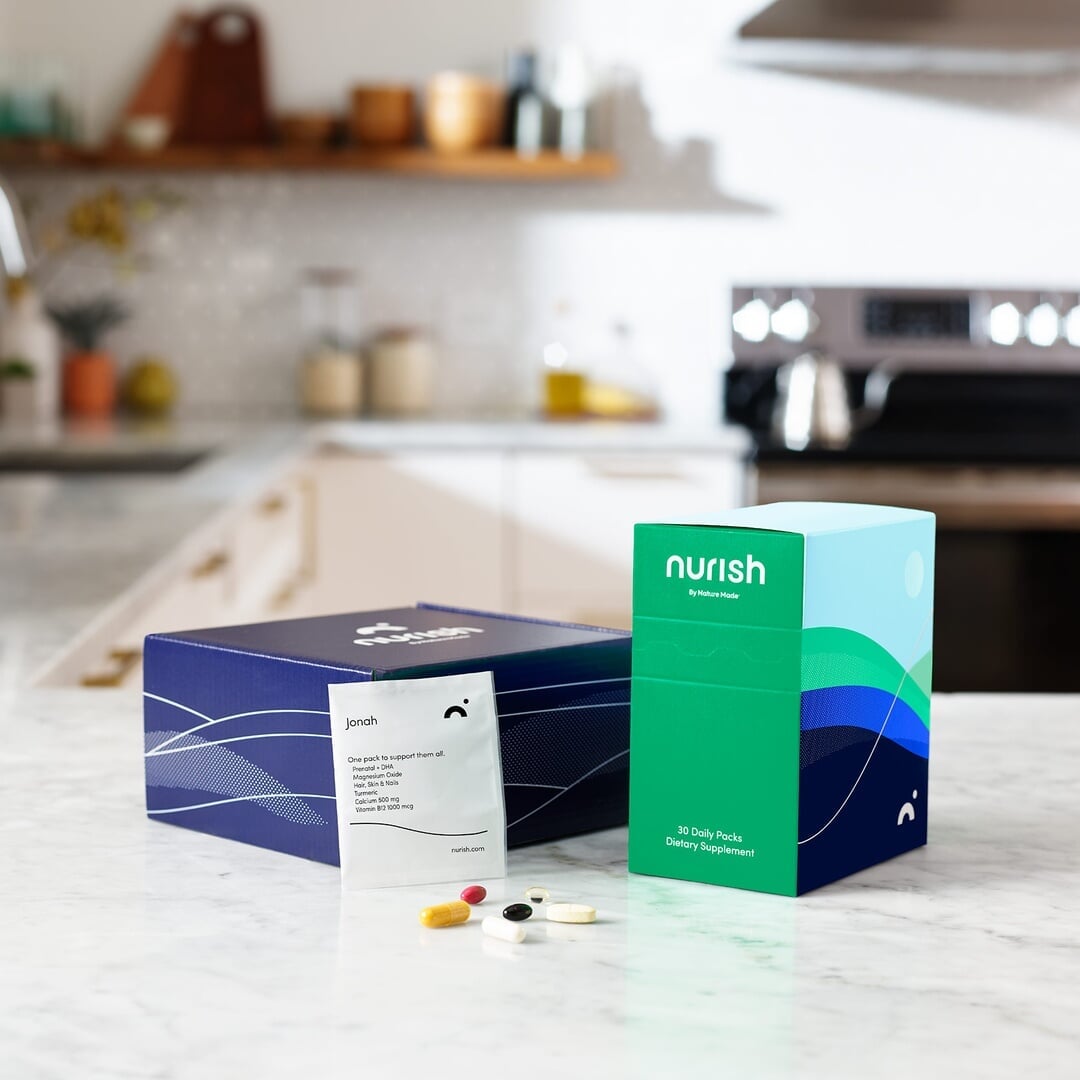 Brand Identity and Packaging for Nurish Vitamin Company