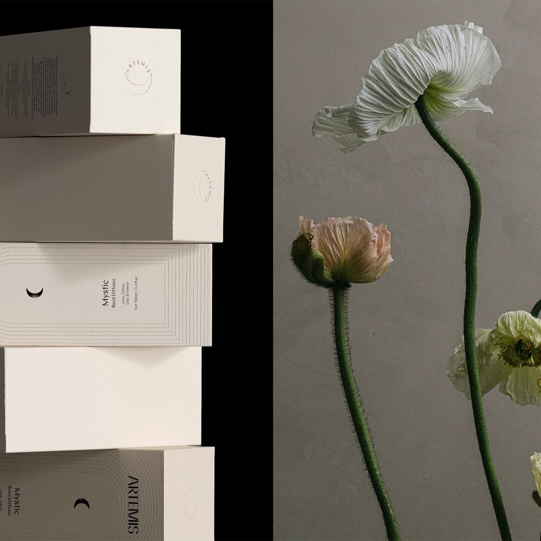 Brand Identity and Packaging for Artemis Fragrances