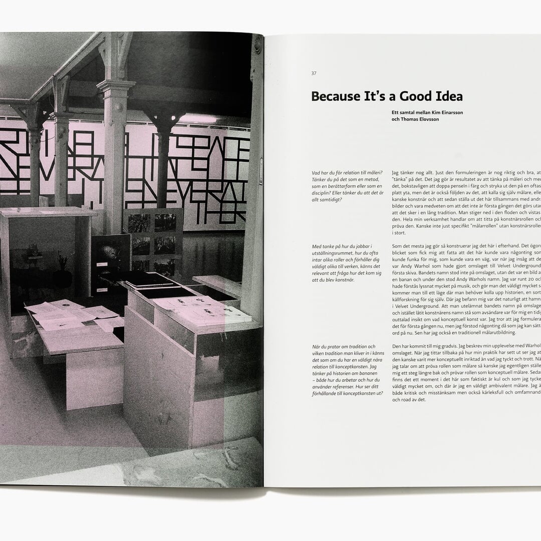 Publication Design for Swedish Artist Thomas Elovsson